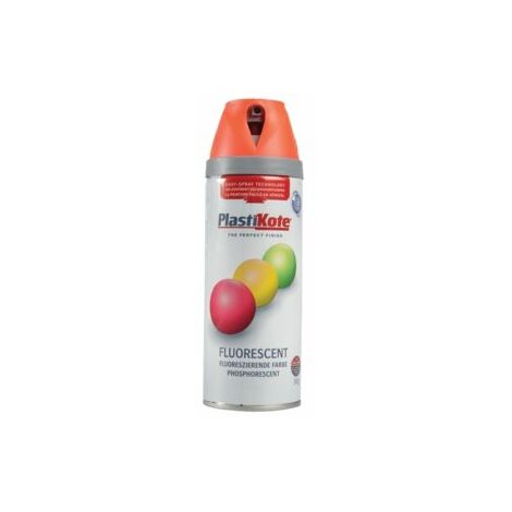 PlastiKote 440.0001902.076 Twist & Spray Fluorescent Orange 400ml PKT1902