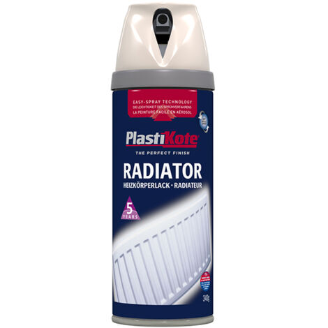 PlastiKote 440.0026101.076 Twist & Spray Radiator Magnolia 400ml PKT26101