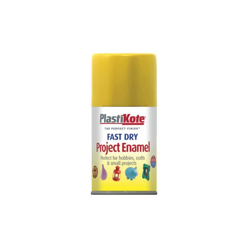 Plastikote - Fast Dry Enamel Aerosol Buttercup Yellow 100ml PKT113S