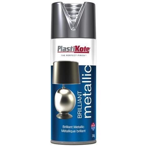 PlastiKote Brilliant Metallic Spray Silver 400ml PKT161