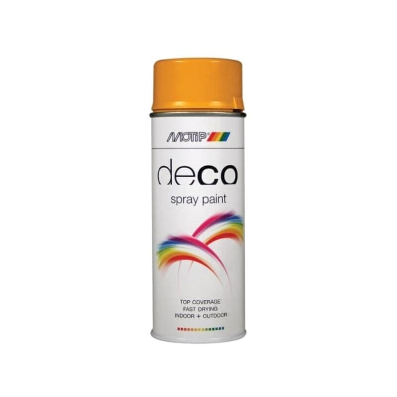 Motip - Deco Spray Paint High Gloss ral 1004 Gold Yellow 400ml