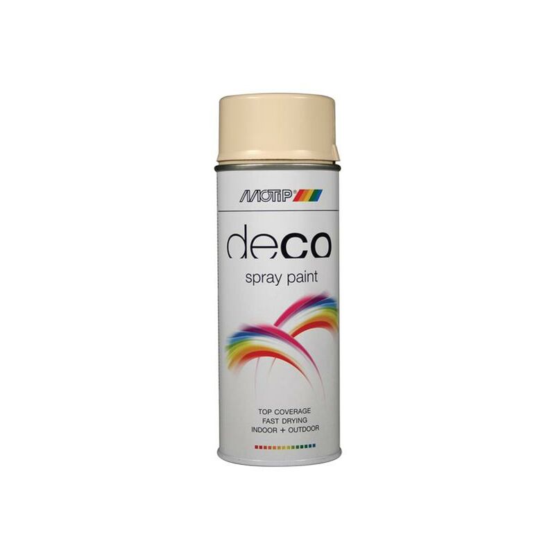 Motip - 01610 Deco Spray Paint High Gloss ral 1015 Light Ivory 400ml MOT01610