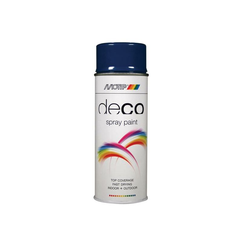 Motip - 01634 Deco Spray Paint High Gloss ral 5010 Gentian Blue 400ml MOT01634