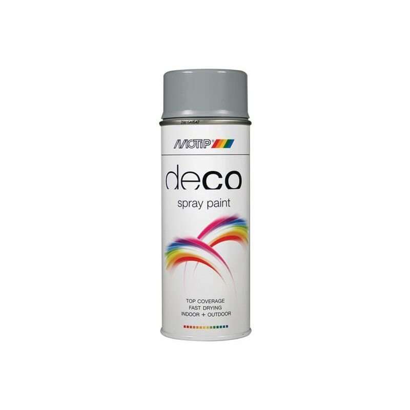 Motip - 01689 Deco Spray Paint High Gloss ral 7001 Silver Grey 400ml MOT01689