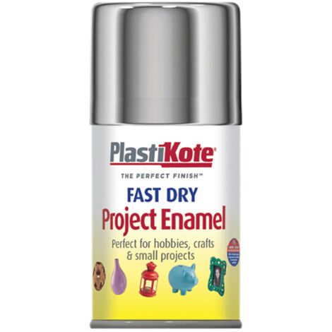 PlastiKote Fast Dry Enamel Chrome 100 ml Gloss Metallic Finish