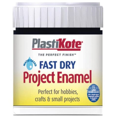 PlastiKote Fast Dry Enamel Paint B1 Bottle Gloss Black 59ml PKTB1W