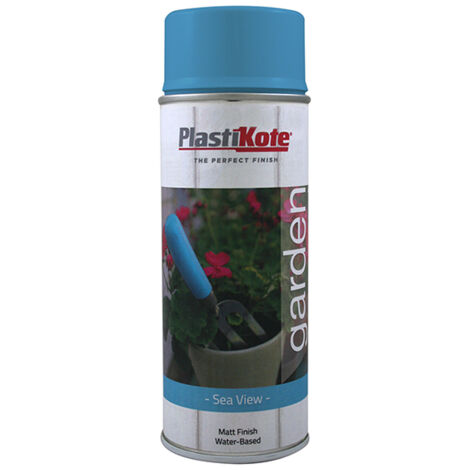 PlastiKote Garden Colours Spray Paint in Sea View, 400ml - Vibrant Outdoor Spray Paint for Gardens and Landscaping