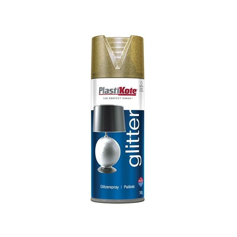 Plastikote - Glitter Effect Spray Gold 400ml PKT172