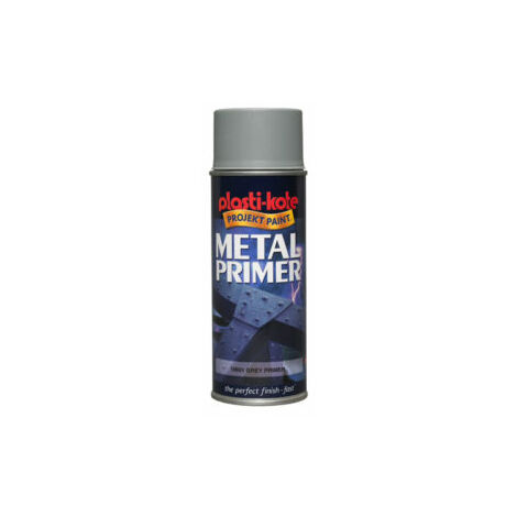 PlastiKote Metal Primer Spray Grey 400ml PKT10601