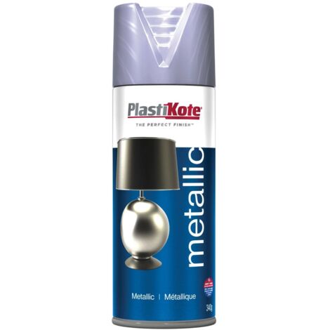 PlastiKote Metallic Spray Paint Silver - 400ml, Model PKT621