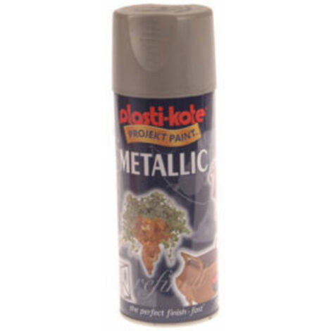 PlastiKote Metallic Spray Pewter 400ml PKT4403