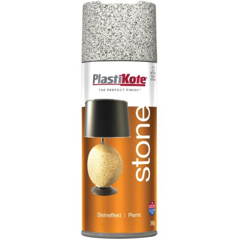 PlastiKote Stone Touch Spray Paint in Gotham Grey – 400ml (PKT9445)