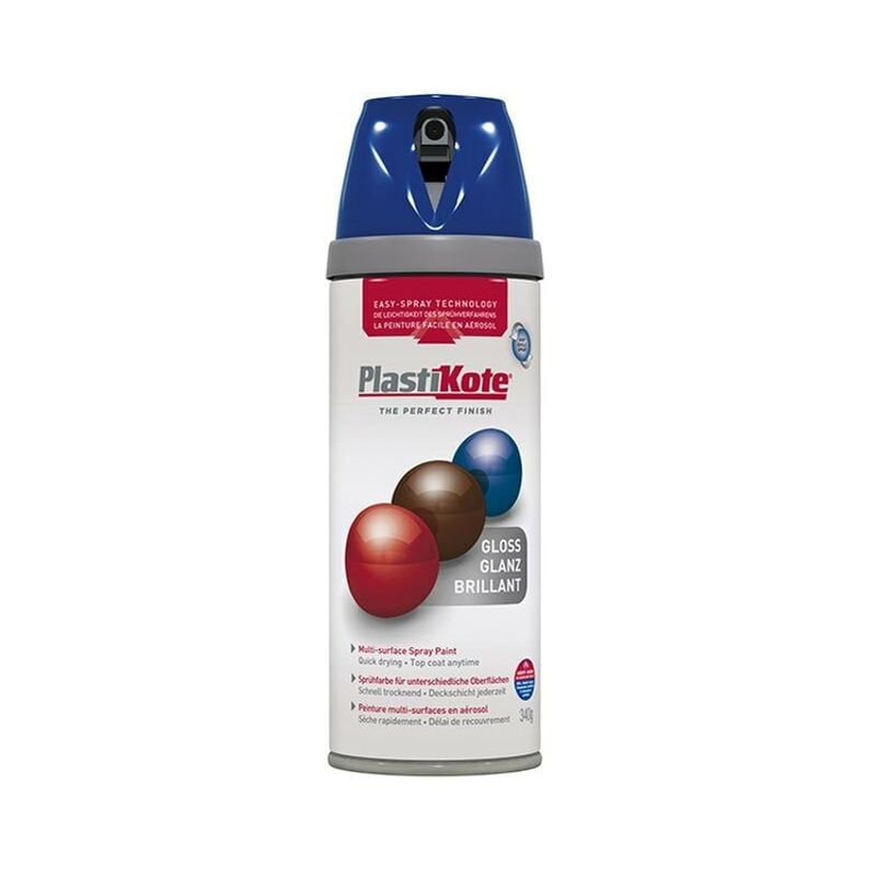 PlastiKote Twist & Spray Gloss Pacific Blue 400ml PKT21111