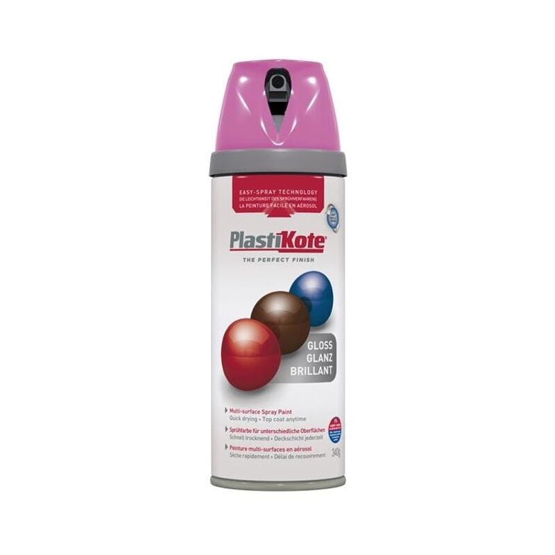 Plastikote - Twist & Spray Gloss Pink Burst 400ml PKT21113