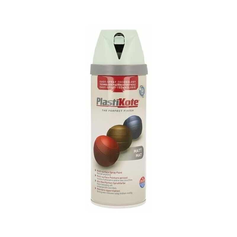 Plastikote - 440.0023113.076 Twist & Spray Matt Duck Egg Blue 400ml PKT23113