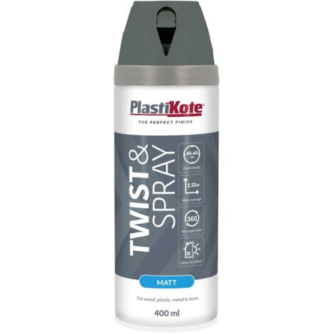 PlastiKote Twist & Spray Matte Finish Spray Paint – 400ml in Blue Steel