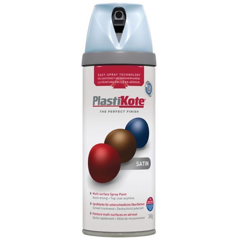 Plastikote - Twist & Spray Satin Baby Blue 400ml