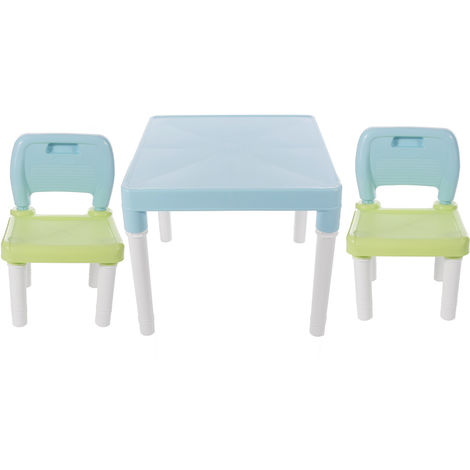 Tisch Und 2 Stuhle Kunststoff Child Blue Poa5570441