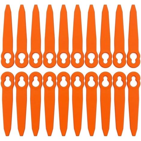 Plastique Lame Coupe Bordure sans Fil, 100Pcs Lames Coupe Bordure, 90mm Compatible avec Stihl PolyCut 2-2 3-2, FSA 45 FSA 57 FSE 52, Pièce de Rechange OEM 40080071000