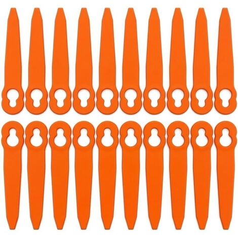 Plastique Lame Coupe Bordure sans Fil, 100Pcs Lames Coupe Bordure, 90mm Compatible avec Stihl PolyCut 2-2 3-2, FSA 45 FSA 57 FSE 52, Pièce de Rechange OEM 40080071000