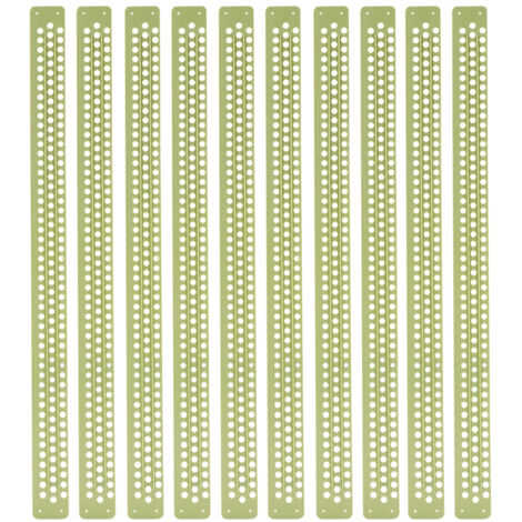 [Plastique Piège Pollen Abeille] Pollen Collector Trap Beehive Kit Plastique Jaune 40cm x 3cm - 10 Pièces Essentiel Apiculture