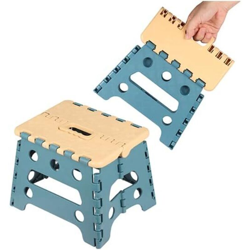 Plastique Tabouret Portable pour Enfants et Adultes - Tabouret Pliable de Haute qualité - Tabourets Multifonctions avec poignée pour Cuisine, Salle