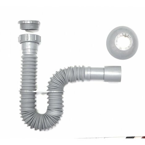 PLASTISAN Sifón Extensible Gris 1¼'+1½' Ø32-40m