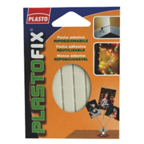 PLASTO - Biadesivo TASSELLI RIPOSIZIONABILE 36PZ