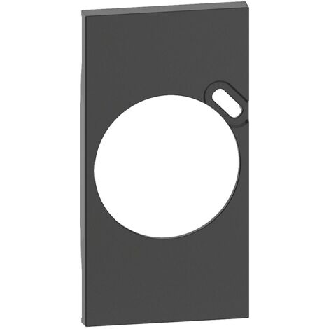 Plastron de finition Living Now pour prise Surface avec prise USB Type-C noir mat BTICINO BTKG62