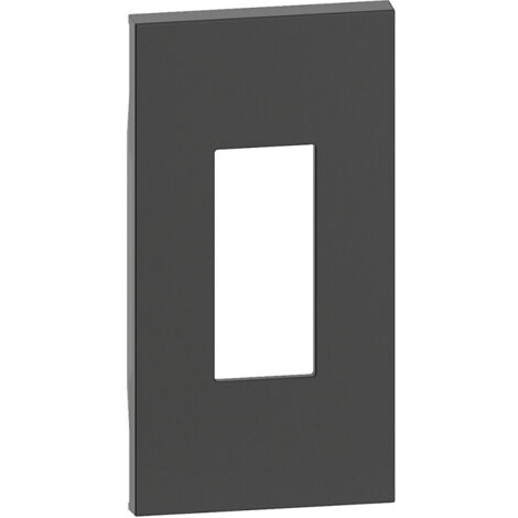 PLASTRON DE FINITION LIVING NOW POUR TOUTES PRISES RJ45 2 MODULES - NOIR MAT BTICINO COFREL ARDBTKG07M2
