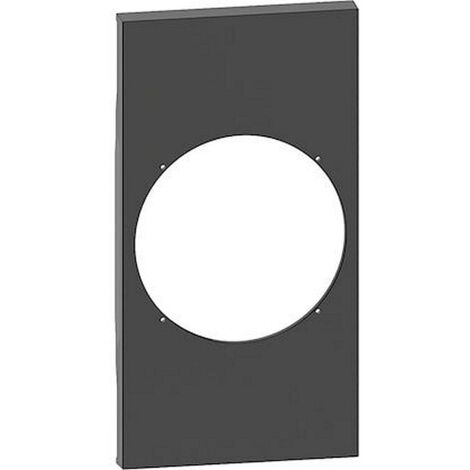 Plastron de finition Living Now with Netatmo pour prise connectée noir BTICINO BTKG35M2