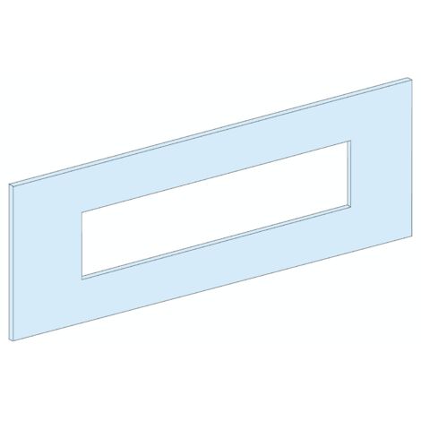 Plastron découpé modulaire 500x250mm pour 3/4 NSX250 verticaux blanc dans armoire PRISMA Pet G