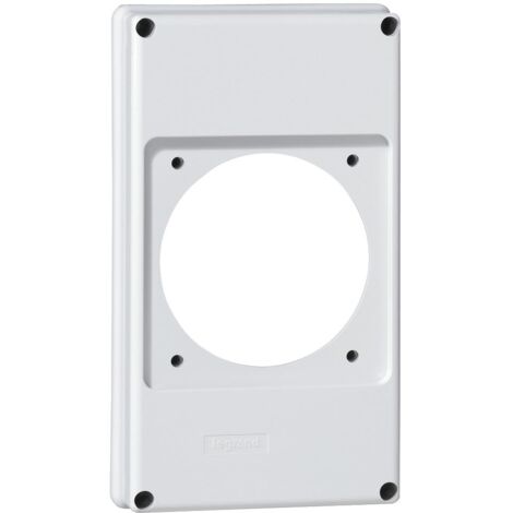 Plastron P17 220x125mm recevant 1 prise 63A pour composer un coffret P17 LEGRAND 057717