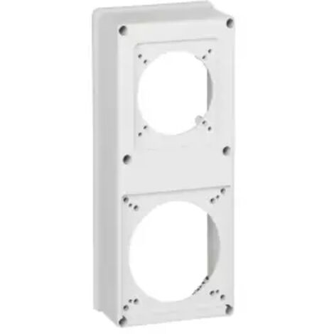 Plastron P17 280x125mm recevant 1 prise 16A/32A + prise 63A coffret P17