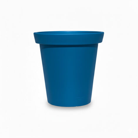 Pot de fleurs rond 200L – Dimensions 80x80x80 cm – Polyéthylène haute densité – Traité anti-UV – Résistant aux chocs et variations de température – Plast'Up Rotomoulage