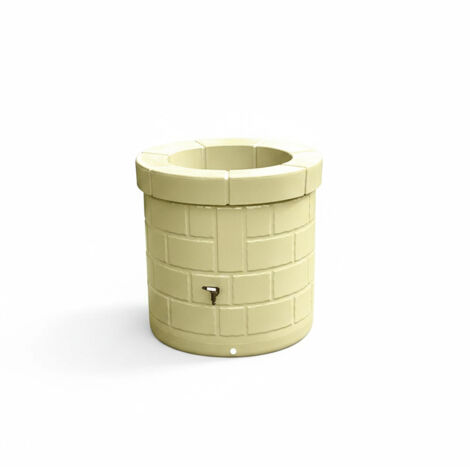 Récupérateur d'eau de pluie 340L – Polyéthylène haute densité – Bac de plantation intégré – Traité anti UV – Fabrication française – Plast'Up Rotomoulage