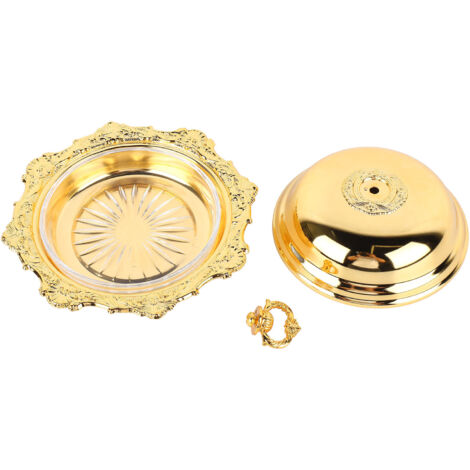 Plat à Beurre Rond Vintage avec Couvercle pour Réfrigérateur ou Plan de Travail - Idéal Mariage et Réceptions