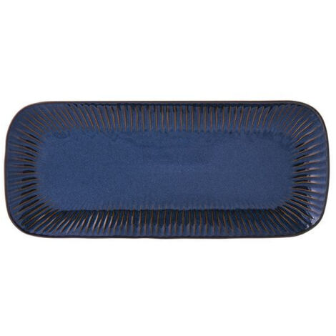 Plat à Cake 36 X 16 Cm Bleu - Gallery - Easy Life