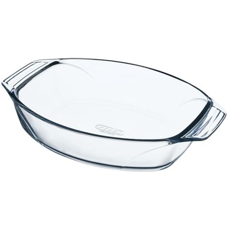 Plat a four ovale - PYREX - Let's Share - 39 x 27 cm - Verre