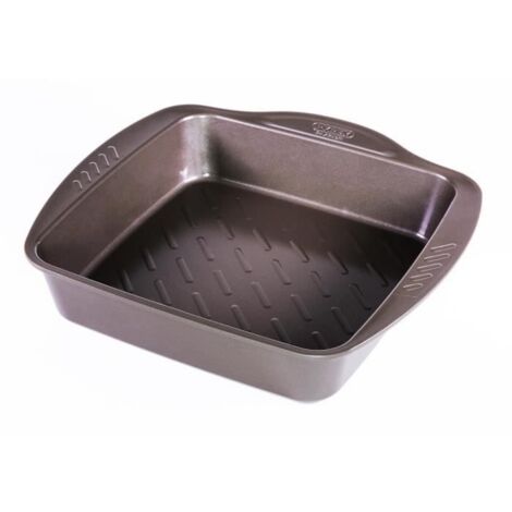 Plat à four Pyrex carré 24 x 24 cm Acier Chocolat