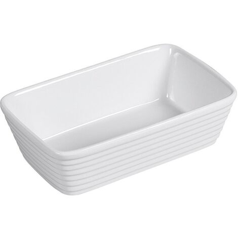 Plat à Four Rectangulaire 20 X 12 Cm - Blanc - Kuchenprofi