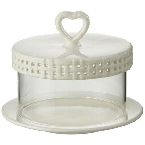 Plat à Gâteaux en Céramique "Vercer" 16cm Blanc