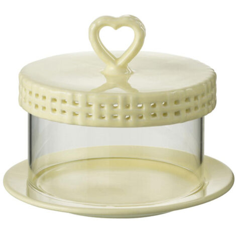Plat à Gâteaux en Céramique "Vercer" 16cm Jaune
