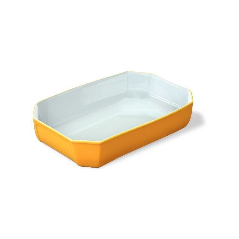 Pyrex - plat a four rect 33X22 jaune colors