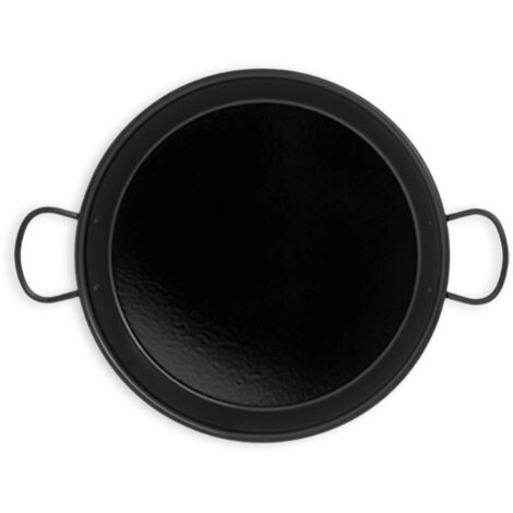 Plat à paella en métal émaillé avec 2 poignées ø 50cm
