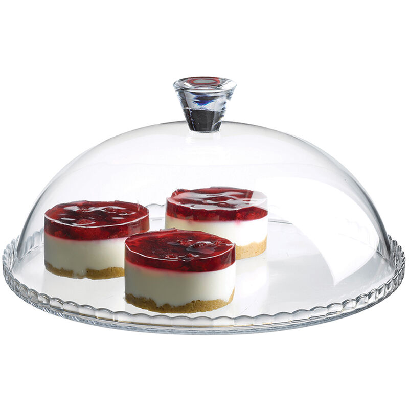 Pasabahce - Plat à tarte avec cloche 32 cm