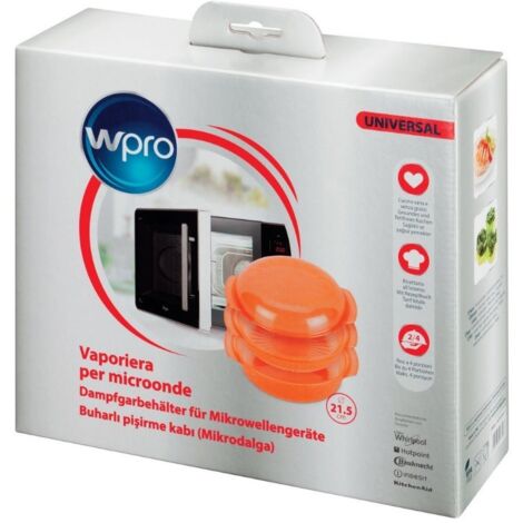 PLAT À VAPEUR ROND EASYCOOK 1,5L  POUR MICRO ONDES WHIRLPOOL