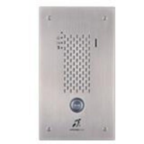 Plat. audio enc. inox 1 bp ip/sip synthèse vocale pictos boucle magnétique IXSSAL AIPHONE 200945