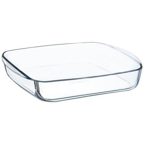 Plat cuisson carré en verre - 21cm - Ô Cuisine