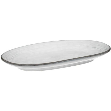 Plat de Présentation Déco "Flower" 37cm Bleu